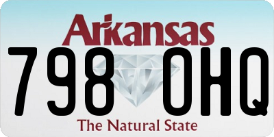 AR license plate 798OHQ