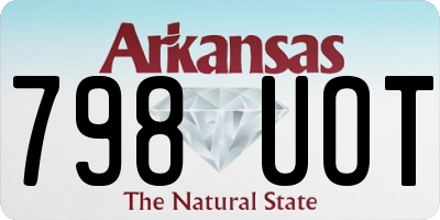 AR license plate 798UOT