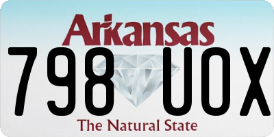 AR license plate 798UOX