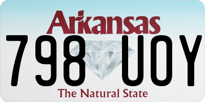 AR license plate 798UOY
