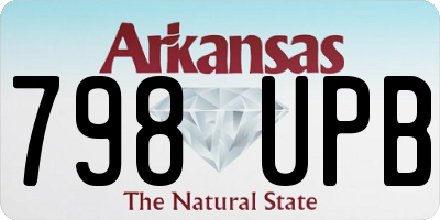 AR license plate 798UPB