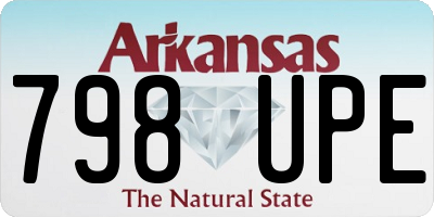 AR license plate 798UPE