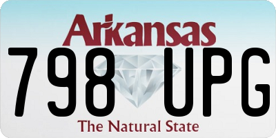 AR license plate 798UPG