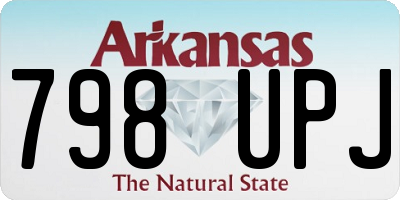 AR license plate 798UPJ
