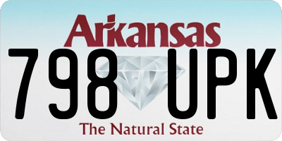 AR license plate 798UPK