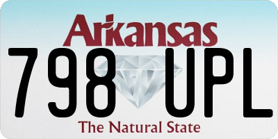 AR license plate 798UPL