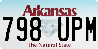 AR license plate 798UPM