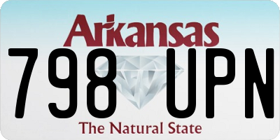 AR license plate 798UPN