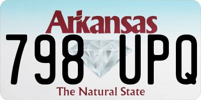 AR license plate 798UPQ
