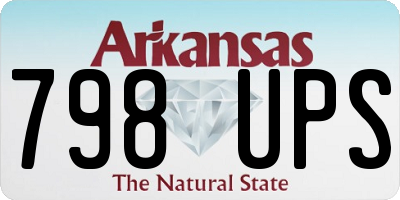 AR license plate 798UPS