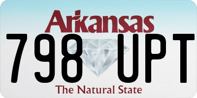 AR license plate 798UPT