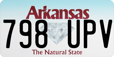 AR license plate 798UPV
