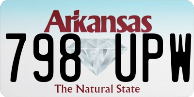 AR license plate 798UPW