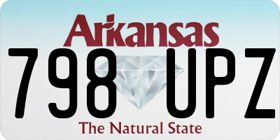 AR license plate 798UPZ