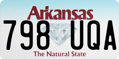 AR license plate 798UQA