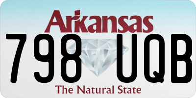 AR license plate 798UQB