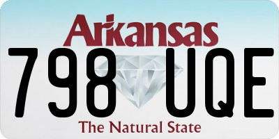 AR license plate 798UQE
