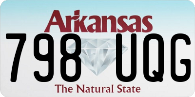 AR license plate 798UQG