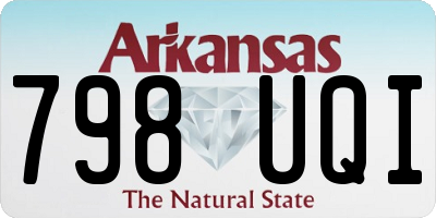 AR license plate 798UQI