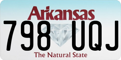 AR license plate 798UQJ