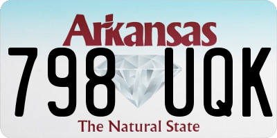 AR license plate 798UQK