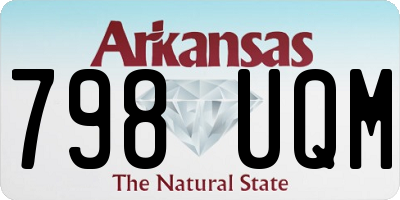AR license plate 798UQM