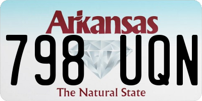 AR license plate 798UQN