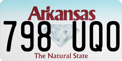 AR license plate 798UQO