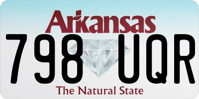 AR license plate 798UQR