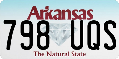 AR license plate 798UQS