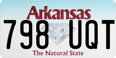 AR license plate 798UQT