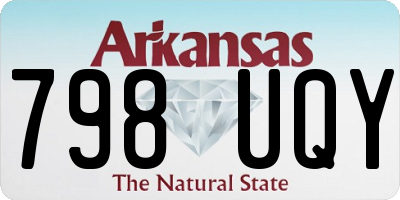 AR license plate 798UQY