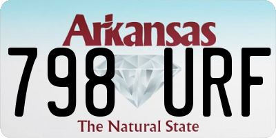 AR license plate 798URF