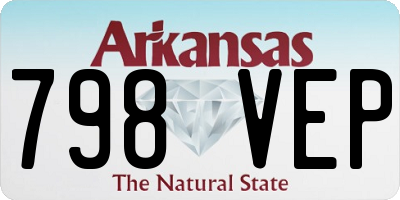 AR license plate 798VEP