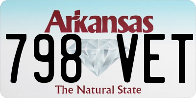 AR license plate 798VET