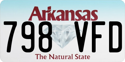 AR license plate 798VFD
