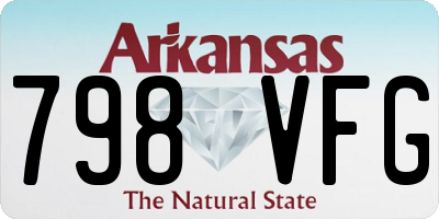 AR license plate 798VFG