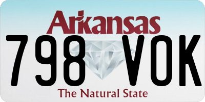 AR license plate 798VOK