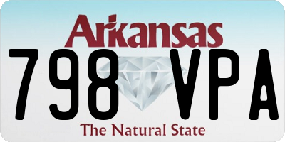 AR license plate 798VPA