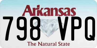 AR license plate 798VPQ