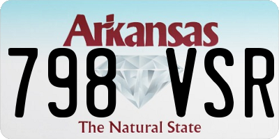 AR license plate 798VSR