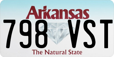 AR license plate 798VST