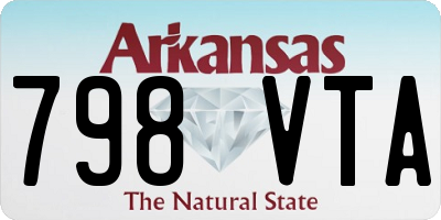 AR license plate 798VTA