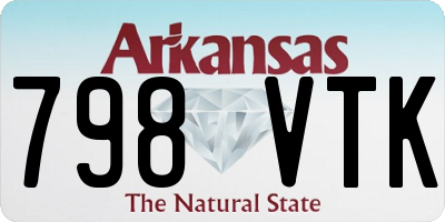 AR license plate 798VTK