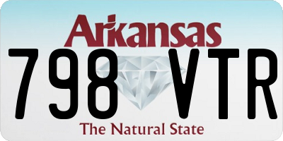 AR license plate 798VTR