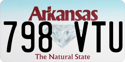 AR license plate 798VTU