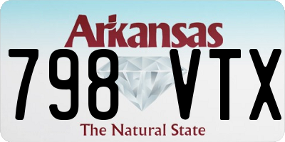 AR license plate 798VTX