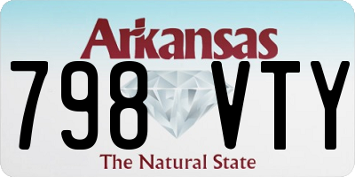 AR license plate 798VTY