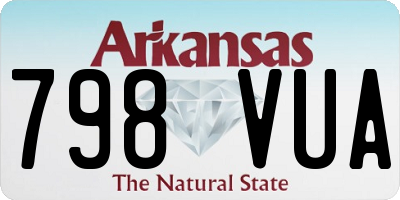AR license plate 798VUA