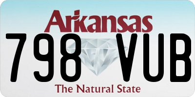 AR license plate 798VUB